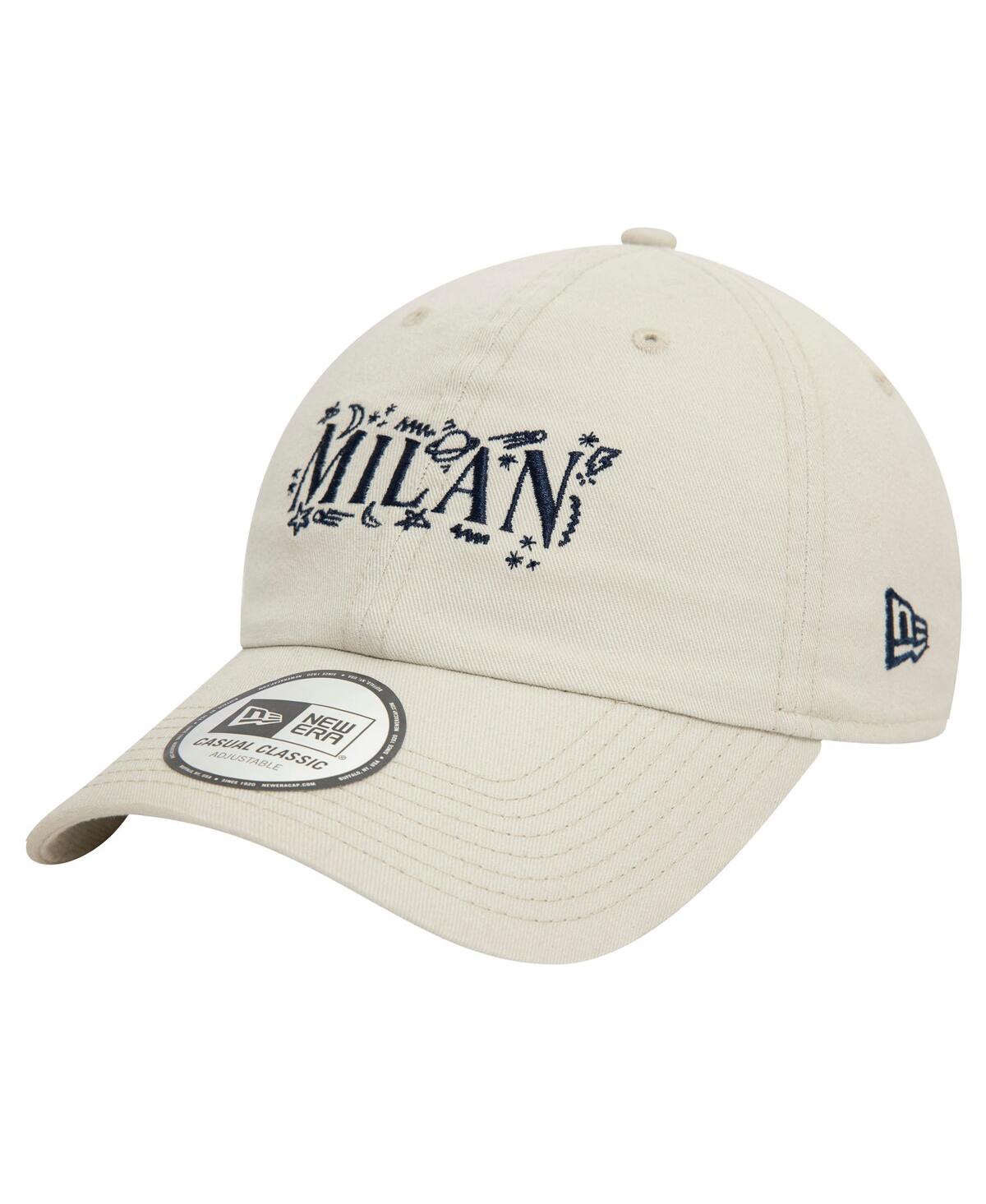 NEW ERA MEN'S TAN AC MILAN SCRIBBLE 9TWENTY ADJUSTABLE HAT 