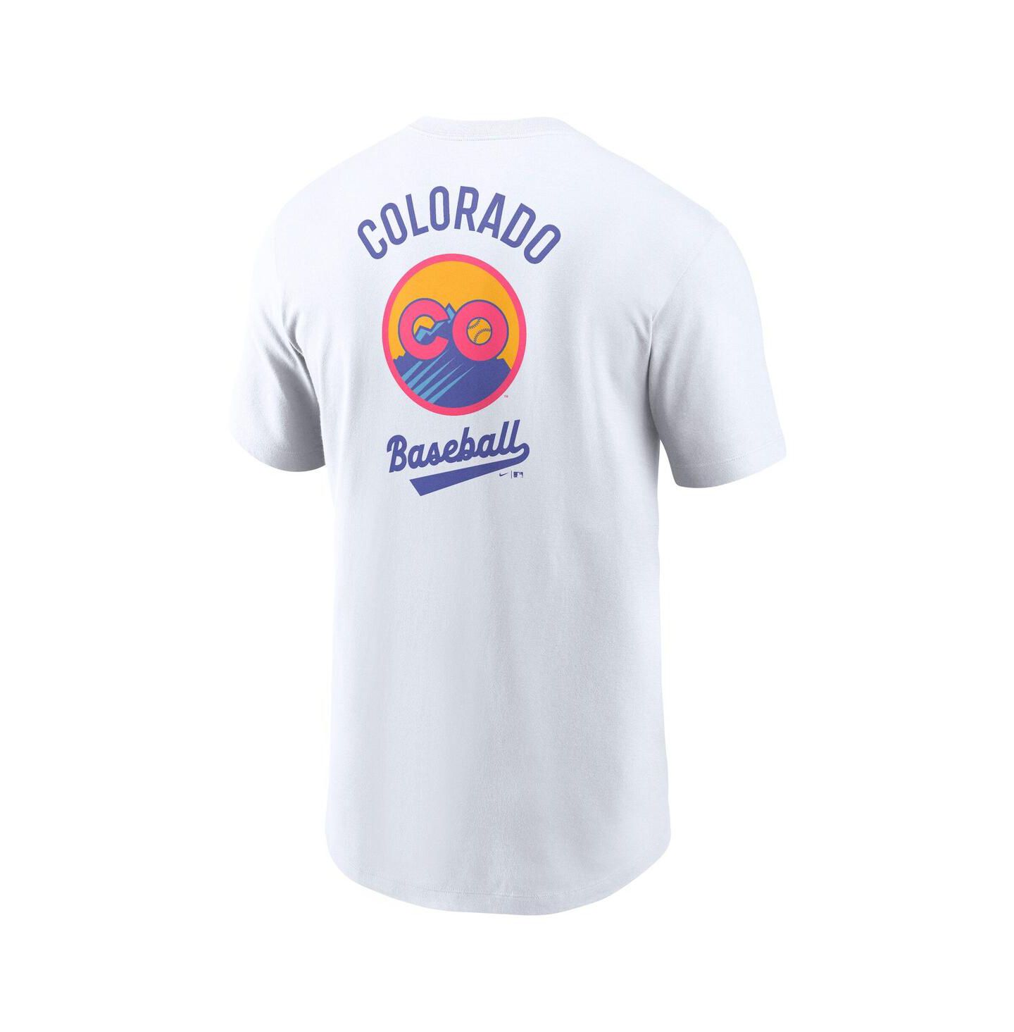 Мужская футболка Nike White Colorado Rockies 2025 City Connect Graphic — фото 3