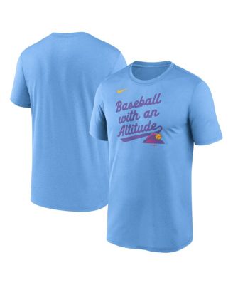 Nike - Men's Light Blue Colorado Rockies 2025 City Connect Team Phrase Legend Performance T-Shirt