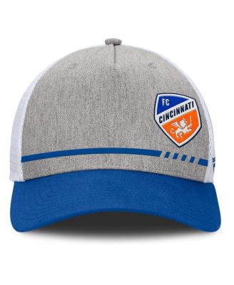 Men's Heather Gray FC Cincinnati Low Block Trucker Adjustable Hat