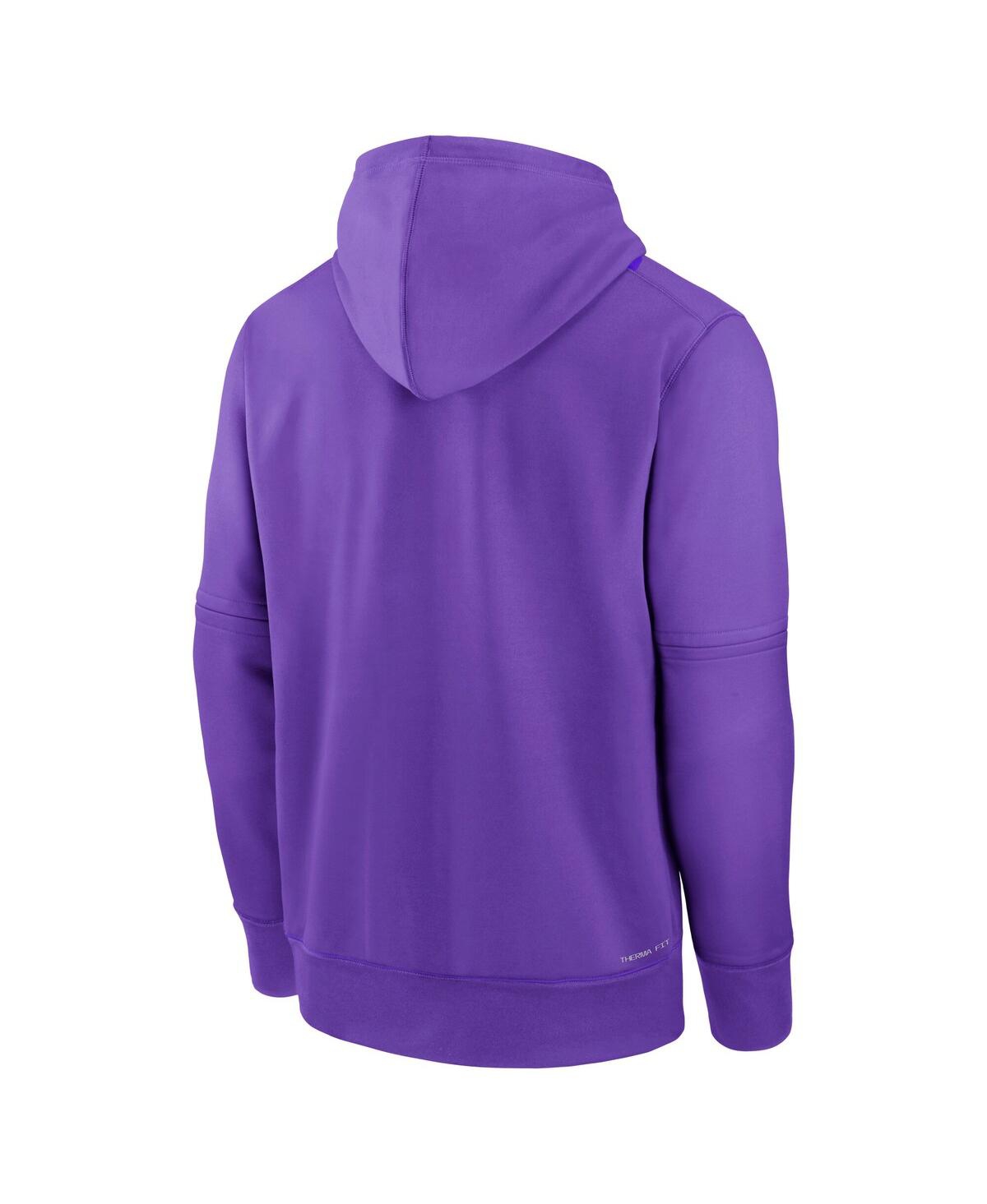 Nike Men's Colorado Rockies Authentic Collection City Connect  Therma Mlb Pullover Hoodie In Purple