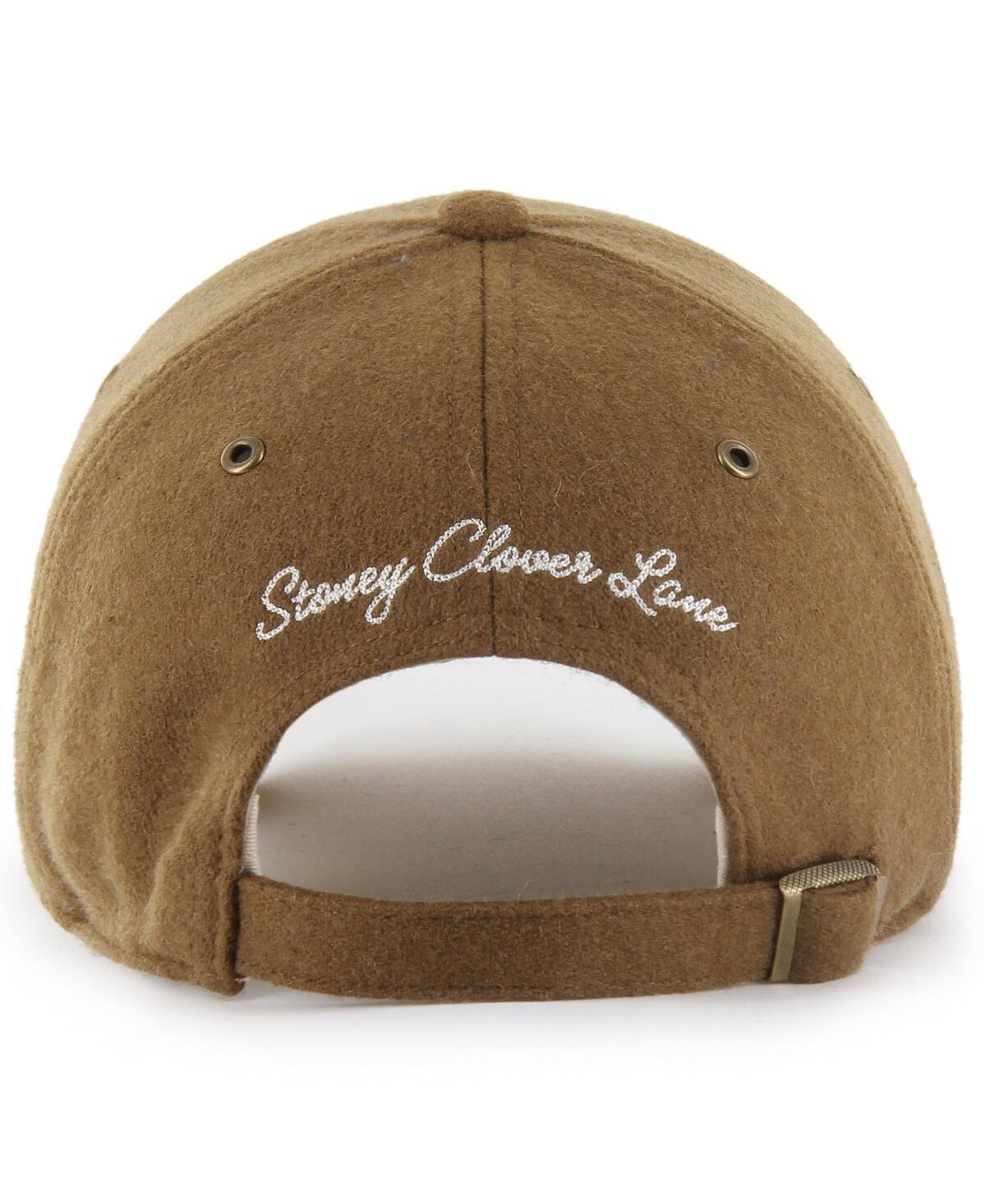 STONEY CLOVER LANE X '47 BRAND MEN'S AND WOMEN'S BROWN CLEVELAND BROWNS FIELD GOAL CLEAN UP ADJUSTABLE HAT 