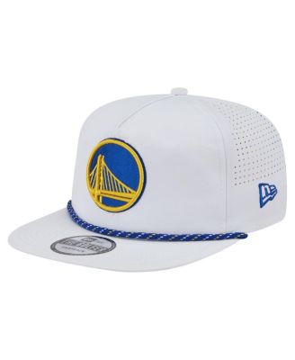Men's White Golden State Warriors Performance Rope Golfer Adjustable Hat