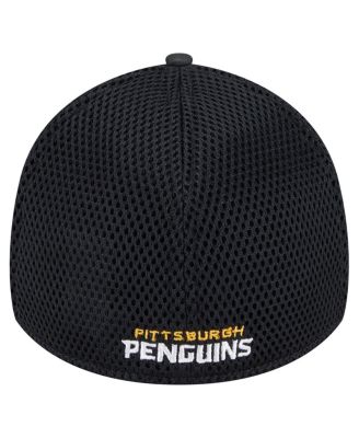 Men's Black Pittsburgh Penguins Active Subtle Camo 39THIRTY Flex Hat