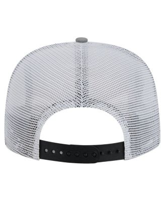 Men's Gray/Black Las Vegas Raiders Throwback Dye Golfer Snapback Hat