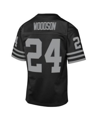 Big Boys and Girls Charles Woodson Black Las Vegas Raiders 1998 Throwback Fashion Jersey
