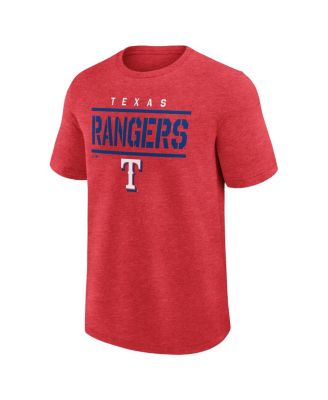 Men's Heather Red Texas Rangers Top Notch T-Shirt