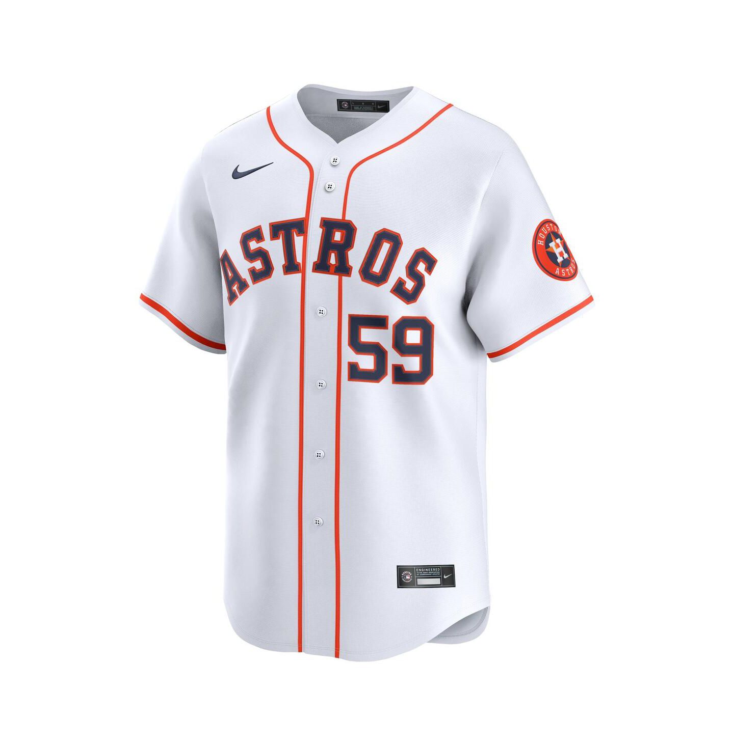 Мужской топ Nike Framber Valdez White Houston Astros Home Limited Player Jersey — фото 2