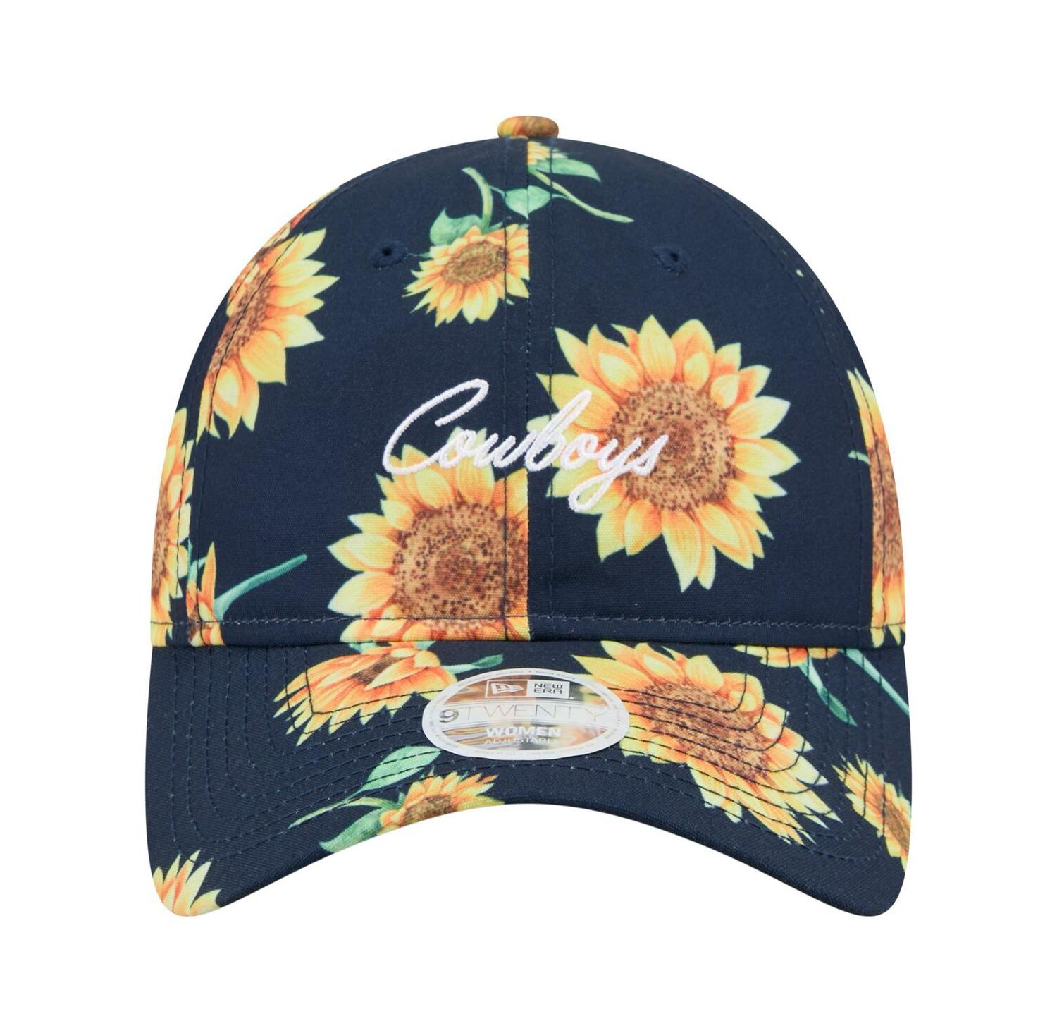Women's Navy Dallas Cowboys Adventure Sunflower 9TWENTY Adjustable Hat
