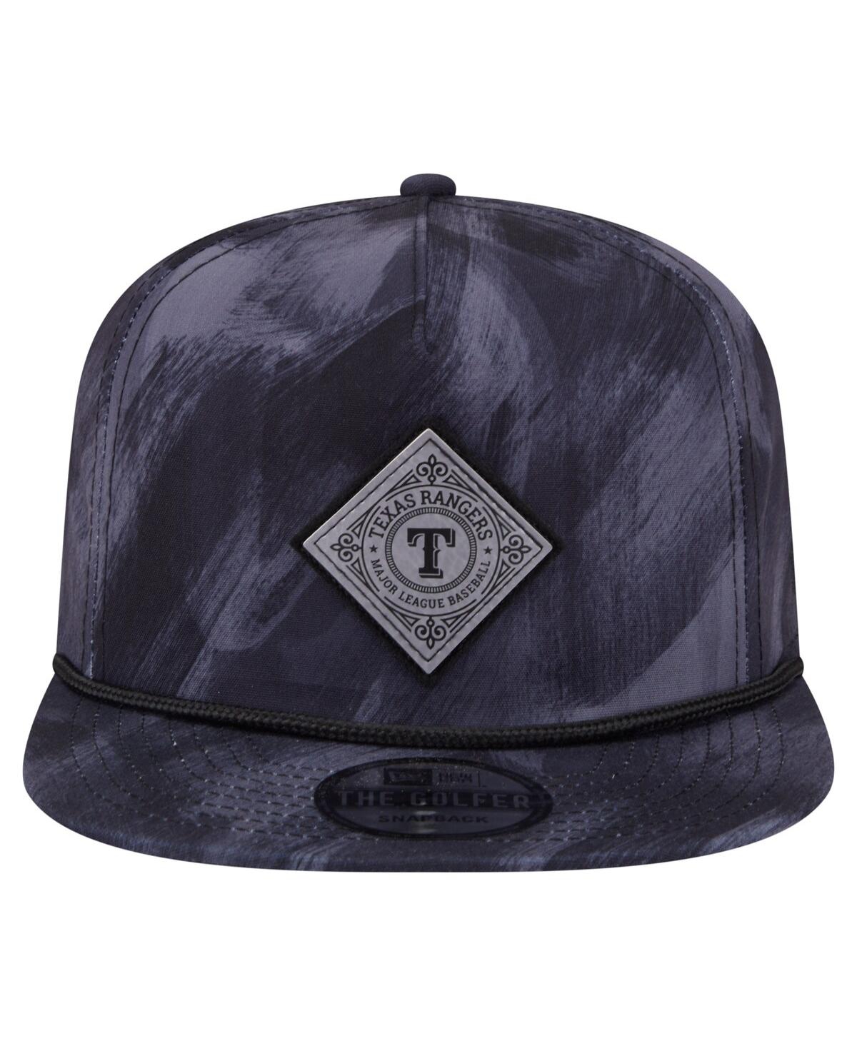 NEW ERA MEN'S NAVY TEXAS RANGERS PRINTED GOLFER SNAPBACK HAT 