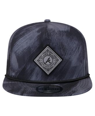 Men's Navy Atlanta Braves Printed Golfer Snapback Hat