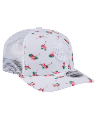Men's&nbsp;White New York Yankees Flamingo Mesh Back 9SEVENTY Stretch-Snap Hat