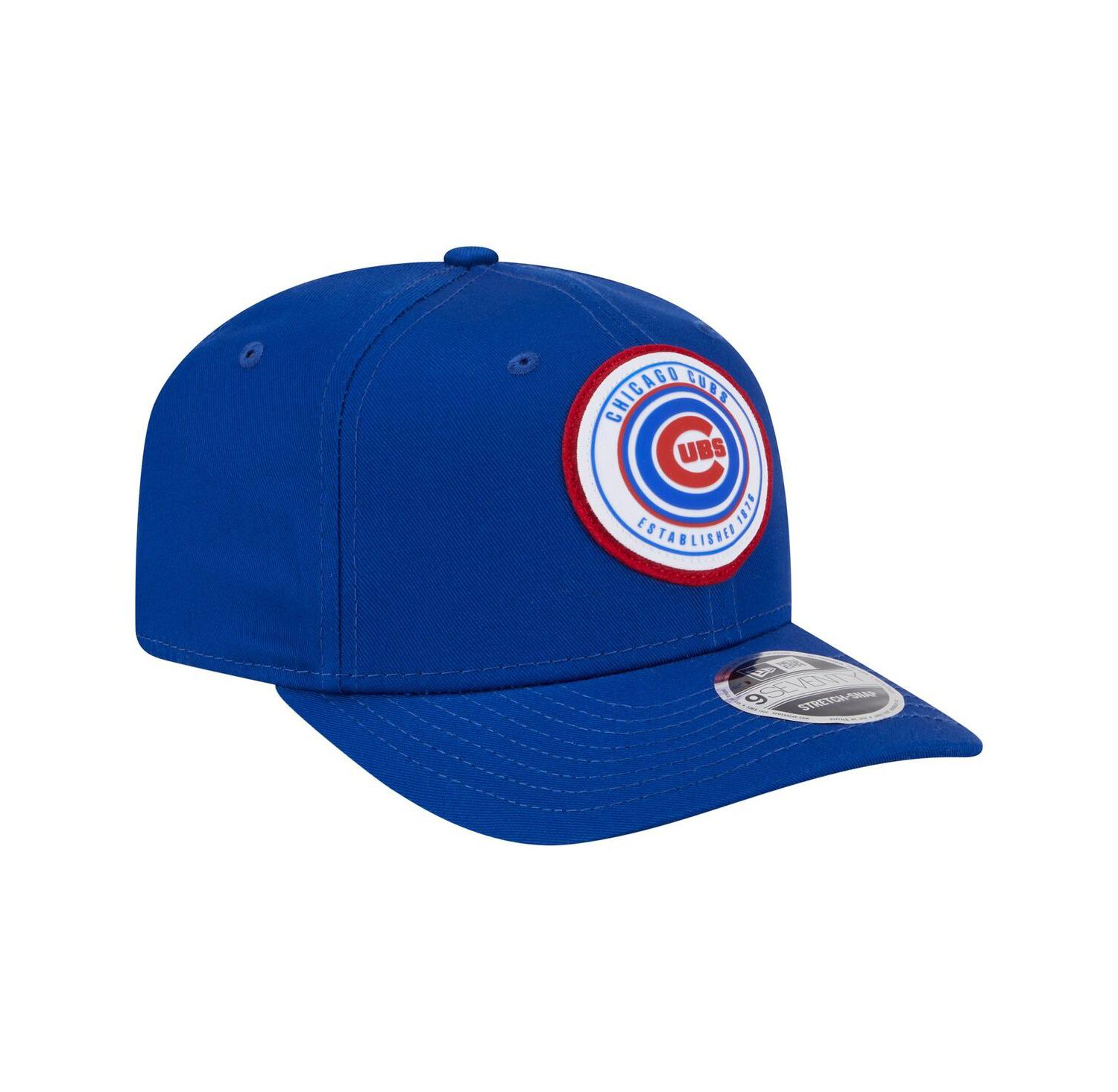Men's Royal Chicago Cubs Circle Patch 9SEVENTY Stretch-Snap Hat
