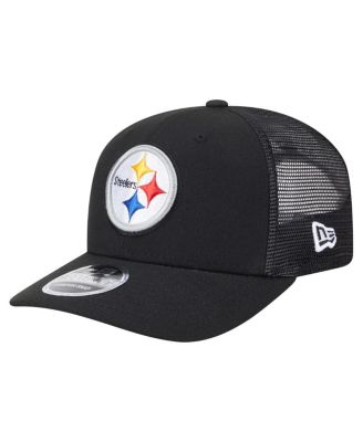 Men's Black Pittsburgh Steelers Main Trucker 9SEVENTY Stretch Snap Hat