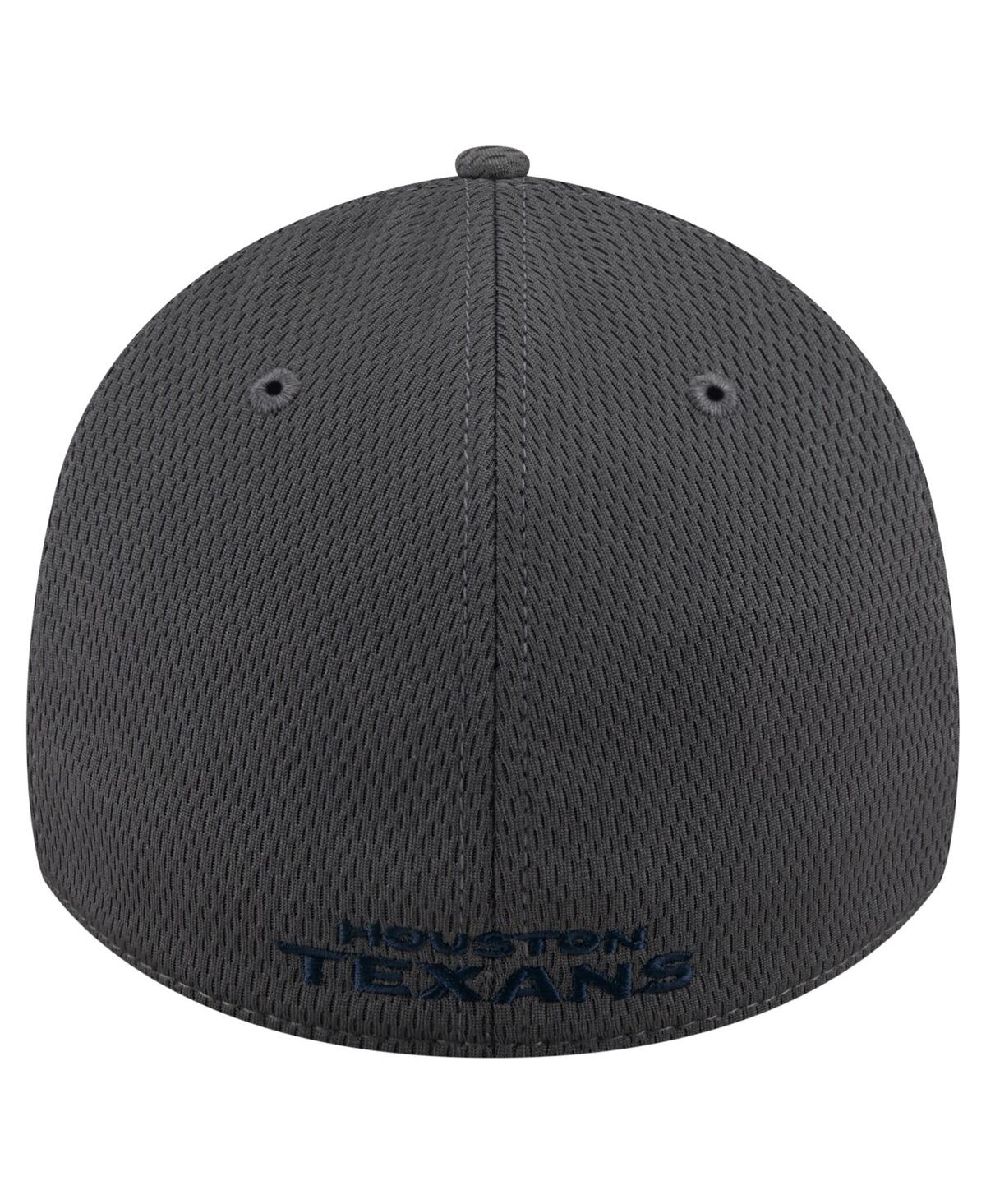 Shop New Era Men's Graphite Houston Texans Main 39thirty Flex Hat