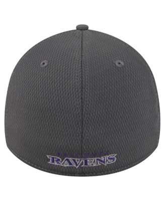 Men's Graphite Baltimore Ravens Main 39THIRTY Flex Hat