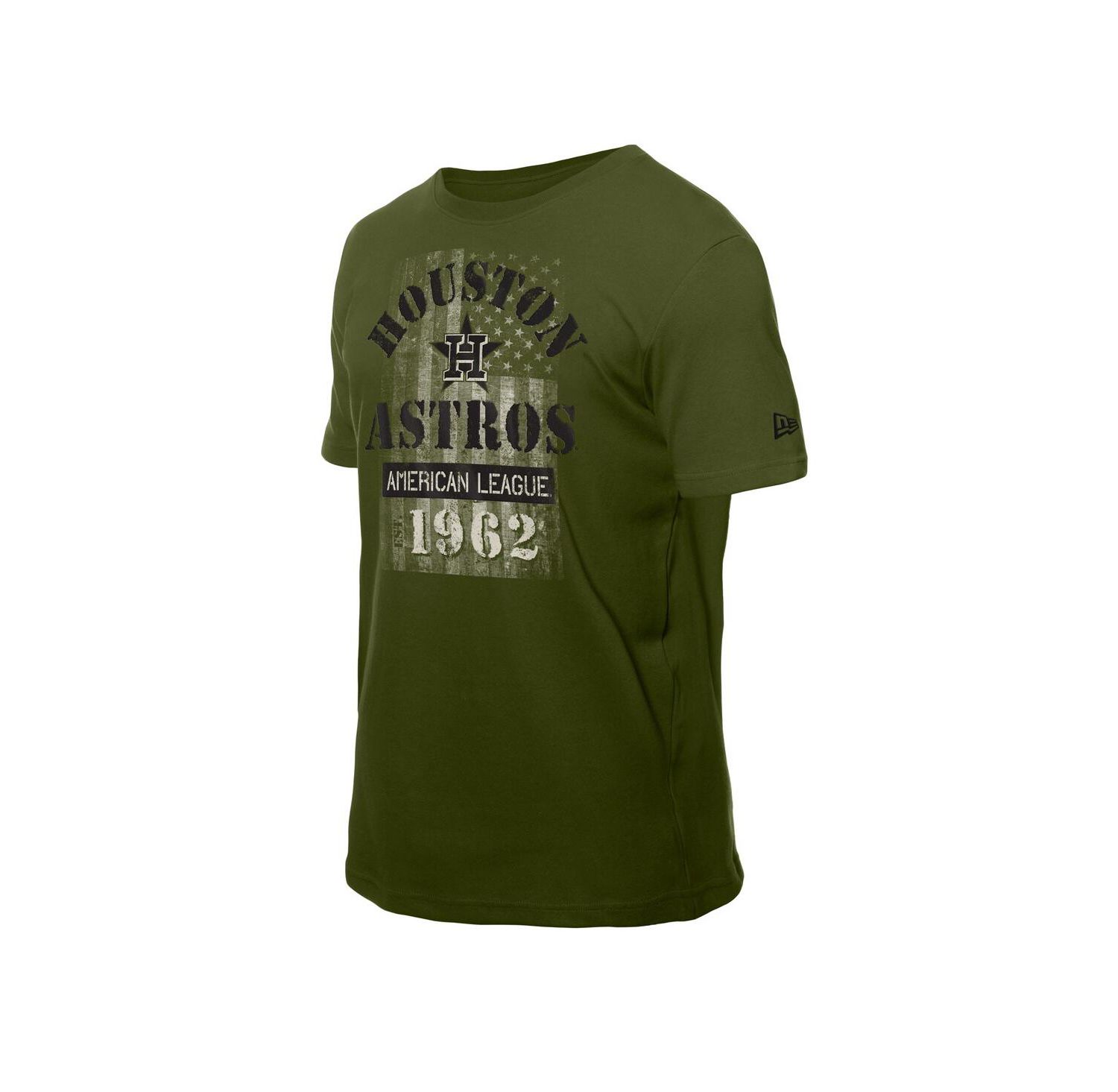 Men's Green Houston Astros Armed Forces T-Shirt