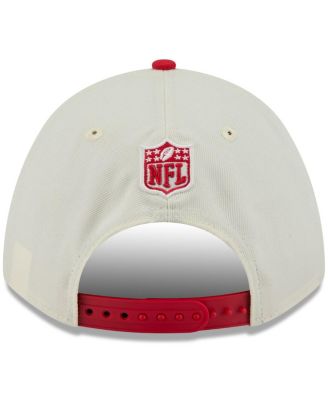 Men's Cream/Red Kansas City Chiefs 2025 NFL Draft 9FORTY A-Frame M-Crown Adjustable Hat
