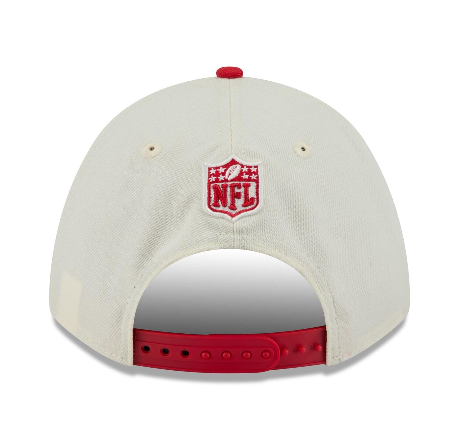 Men's Cream/Red Kansas City Chiefs 2025 NFL Draft 9FORTY A-Frame M-Crown Adjustable Hat