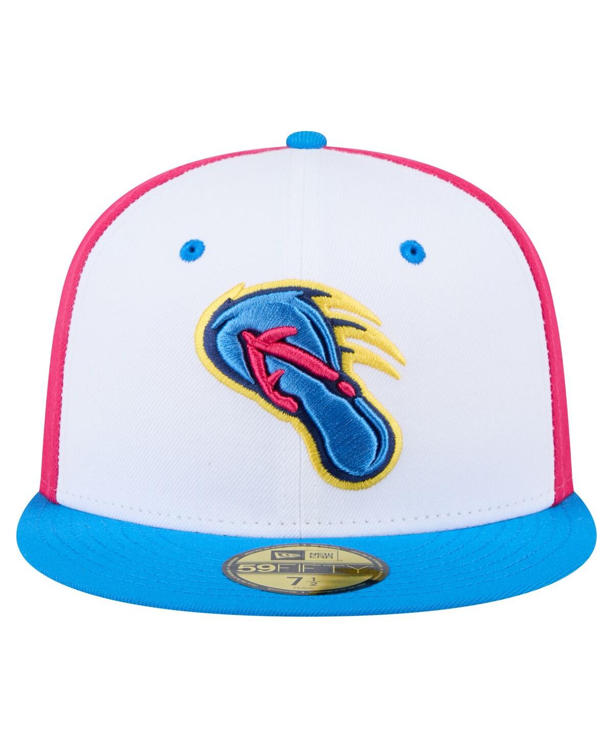 New Era Men's White/blue San Antonio Missions Copa De La Diversion 59fifty Fitted Hat