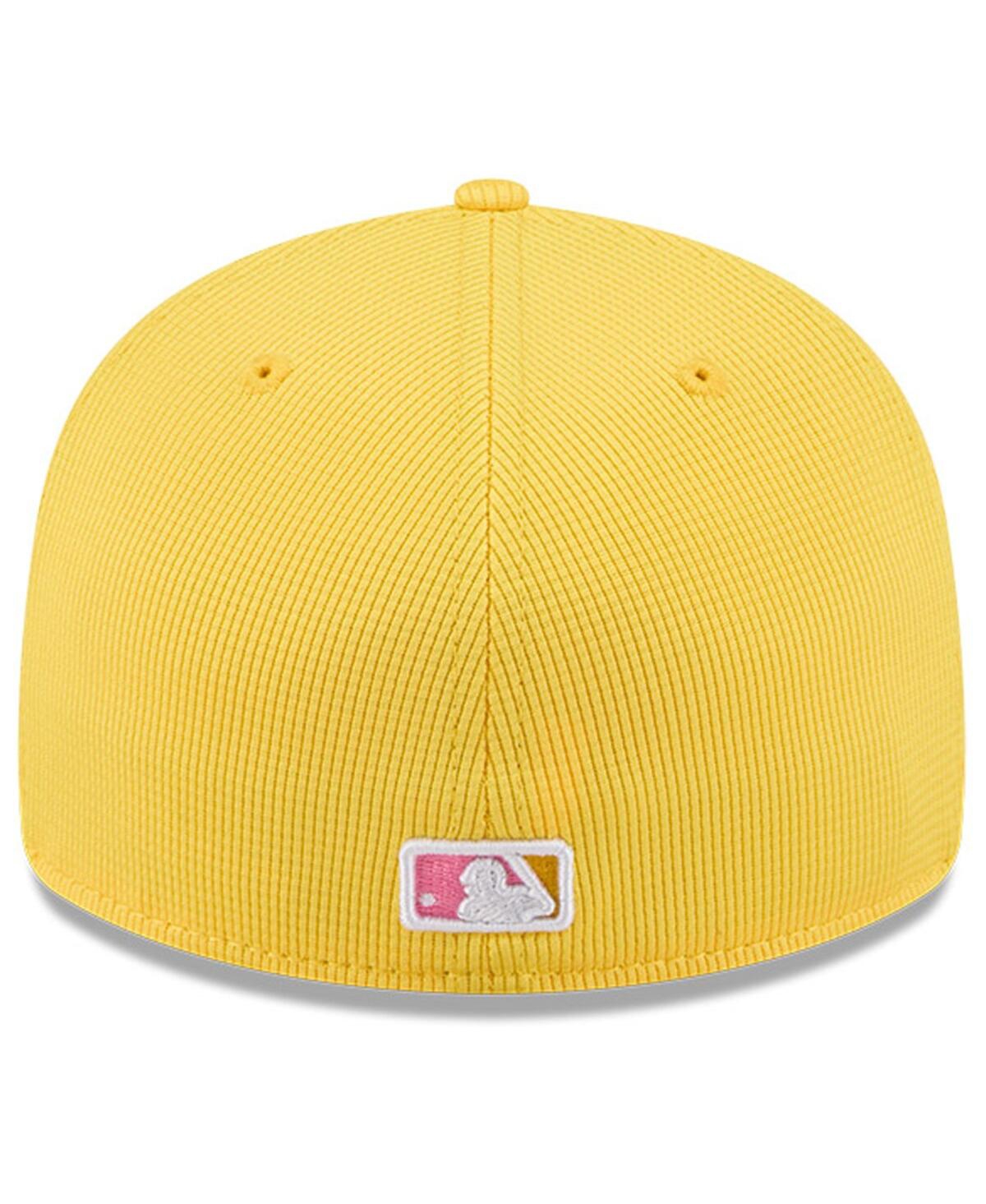 New Era Men's Yellow San Diego Padres City Connect Batting Practice Low Profile 59fifty Fitted Hat