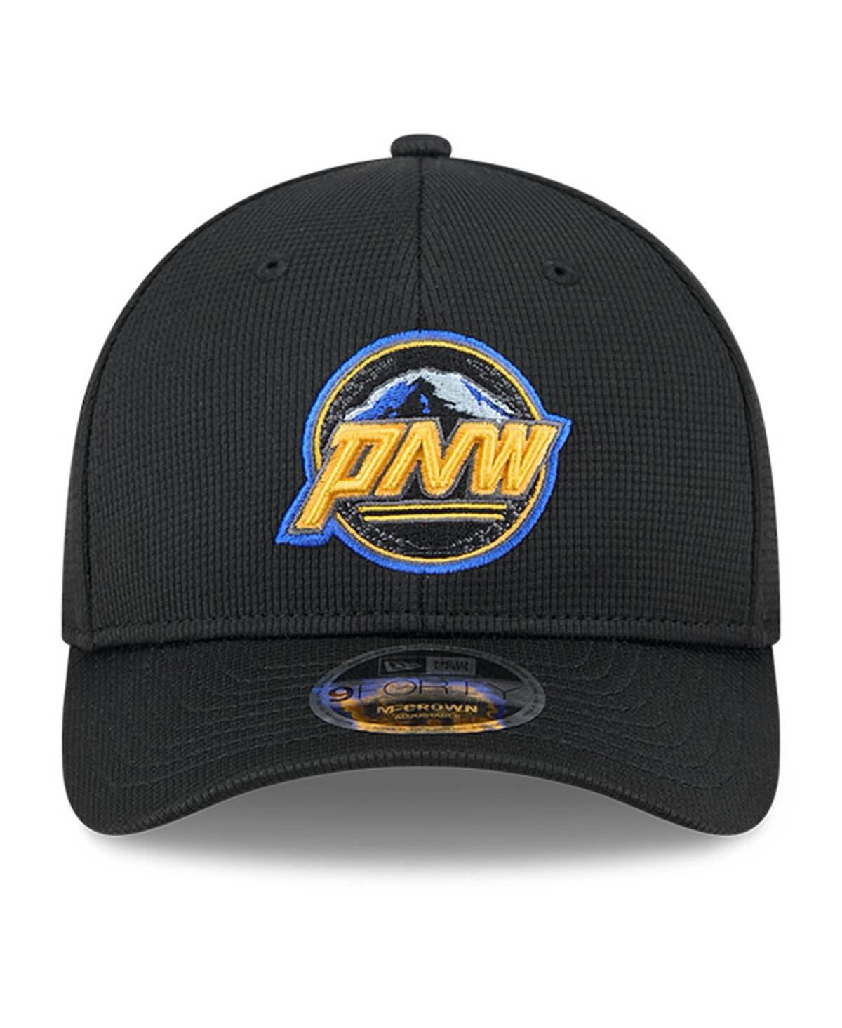 NEW ERA MEN'S BLACK SEATTLE MARINERS CITY CONNECT BATTING PRACTICE 9FORTY M-CROWN ADJUSTABLE HAT 
