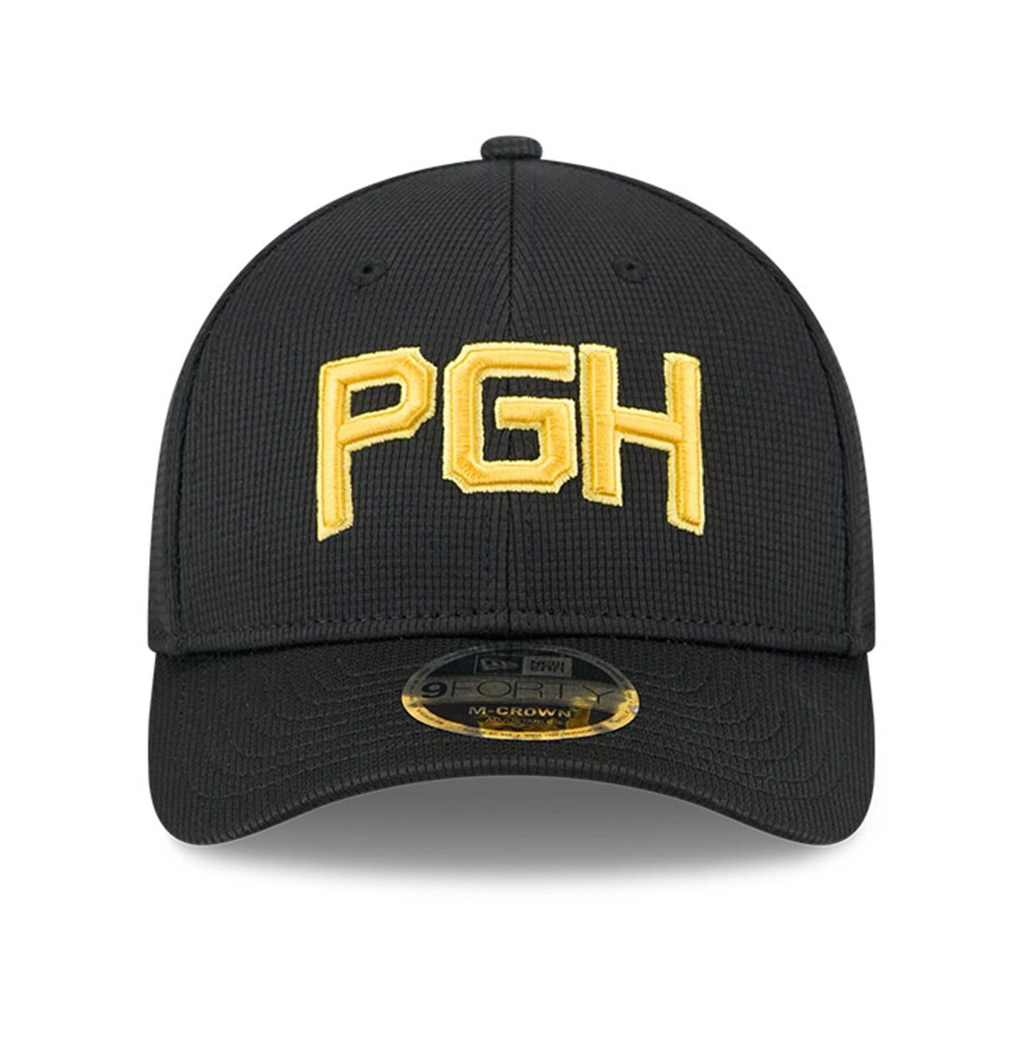Мужская кепка New Era Black Pittsburgh Pirates City Connect Batting Practice 9FORTY M-Crown Adjustable Hat — фото 2