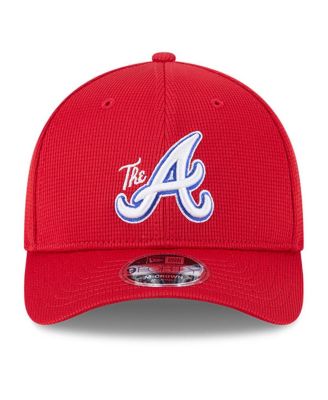 Men's Red Atlanta Braves City Connect Batting Practice 9FORTY M-Crown Adjustable Hat