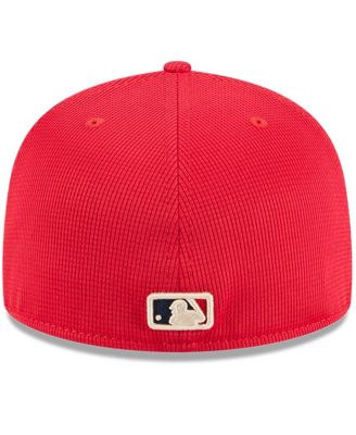 Men's Red Texas Rangers City Connect Batting Practice 59FIFTY Fitted Hat