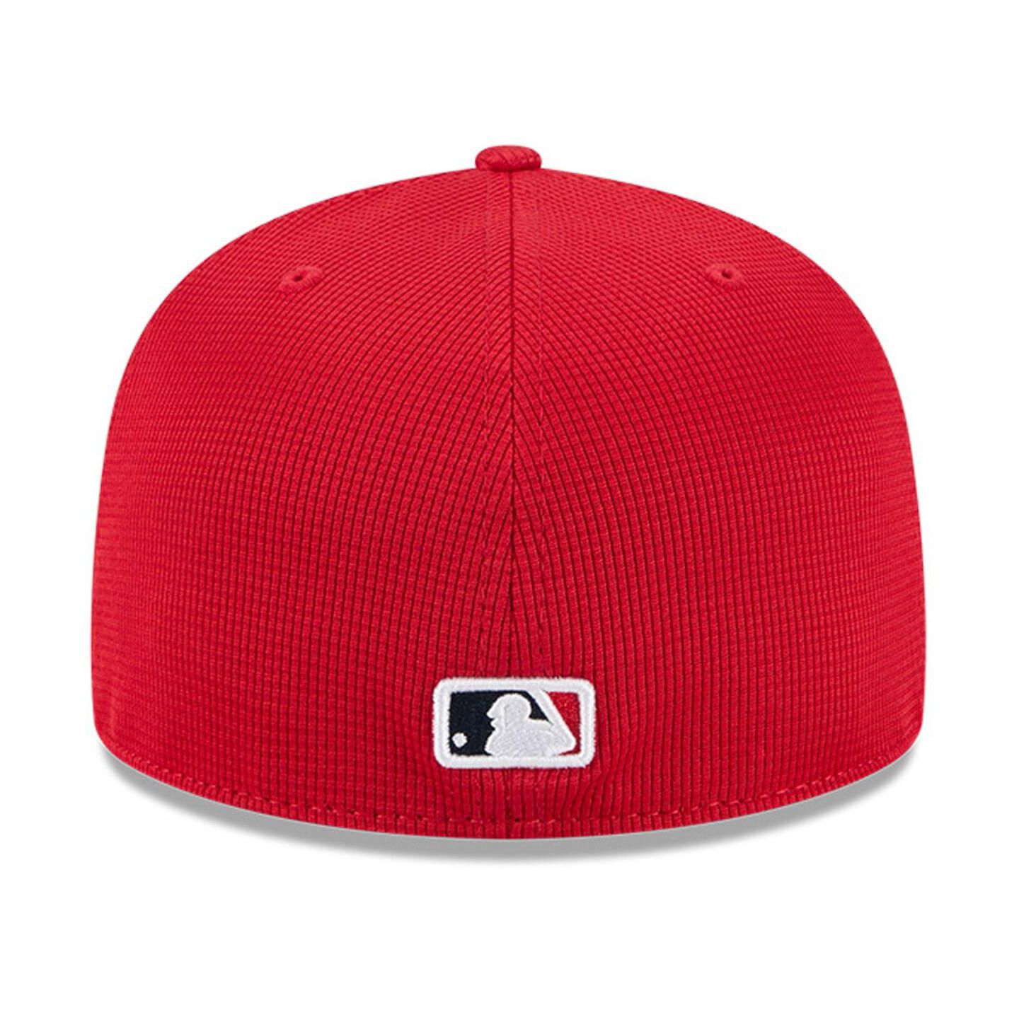 Мужская кепка New Era Red St. Louis Cardinals City Connect Batting Practice 59FIFTY Fitted Hat — фото 4