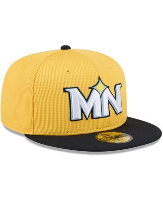 Men's Yellow/Black Minnesota Twins City Connect Batting Practice 59FIFTY Fitted Hat