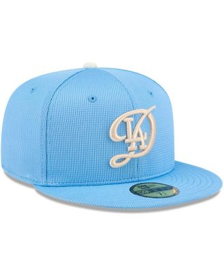 Men's Light Blue Los Angeles Dodgers City Connect Batting Practice 59FIFTY Fitted Hat