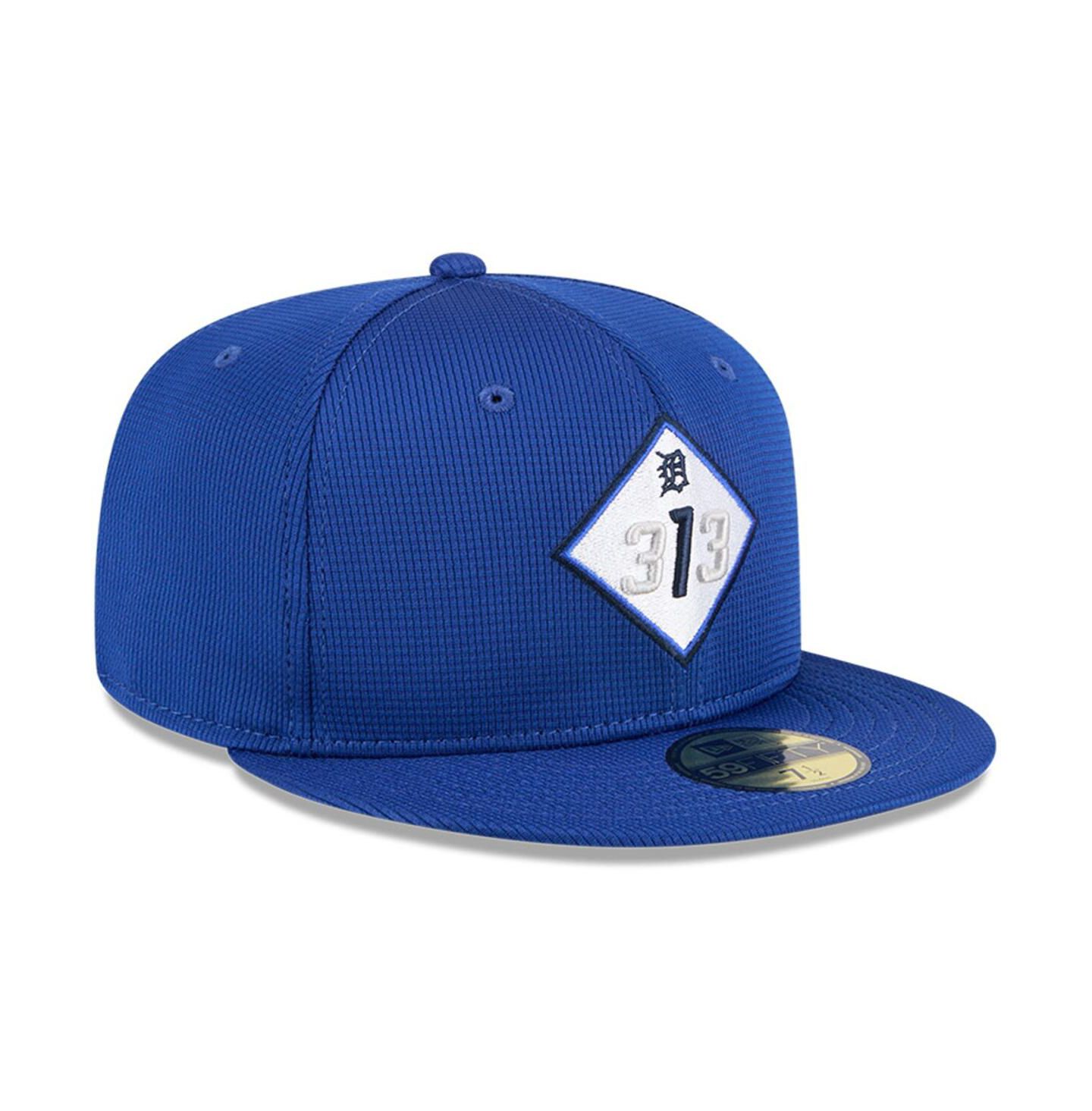 Мужская кепка New Era Blue Detroit Tigers City Connect Batting Practice 59FIFTY Fitted Hat — фото 3
