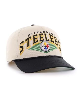 Men's Cream Pittsburgh Steelers Pomona Rope Adjustable Hitch Hat