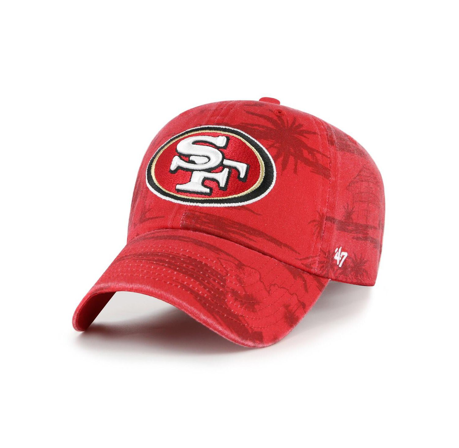 Men's Scarlet San Francisco 49ers Fiji Clean Up Adjustable Hat