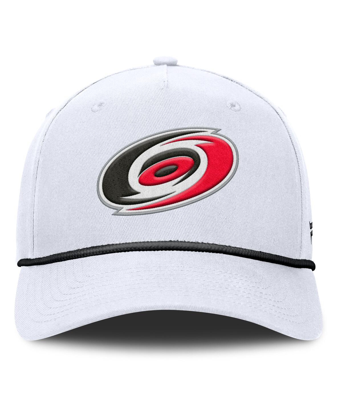 Fanatics Men's White Carolina Hurricanes Rope A-frame Adjustable Hat
