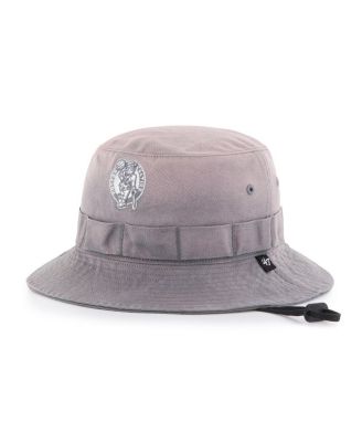 '47 Brand - Men's Charcoal Boston Celtics Buxton Garment Washed Bucket Hat