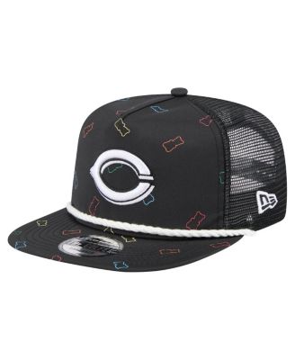 New Era - Men's Black Cincinnati Reds Gummy Golfer Trucker Adjustable Hat