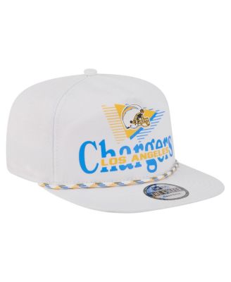 Men's White Los Angeles Chargers Collide Golfer Snapback Hat