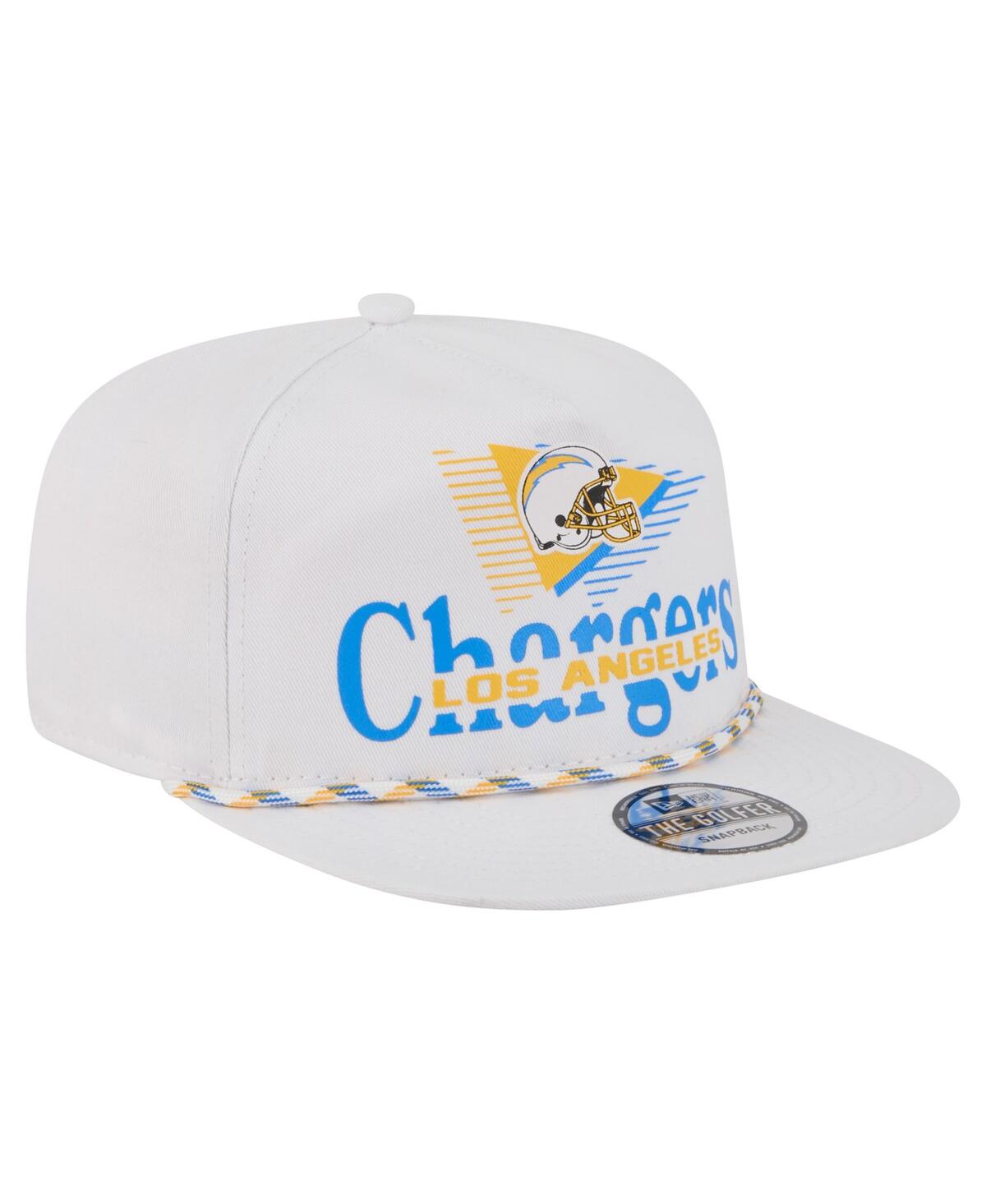 New Era Men's White Los Angeles Chargers Collide Golfer Snapback Hat
