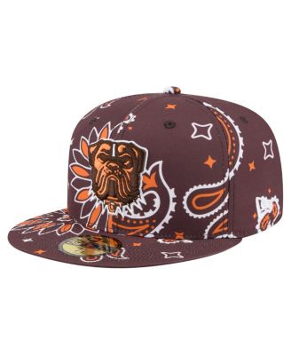 New Era - Men's Brown Cleveland Browns Paisley 59FIFTY Fitted Hat