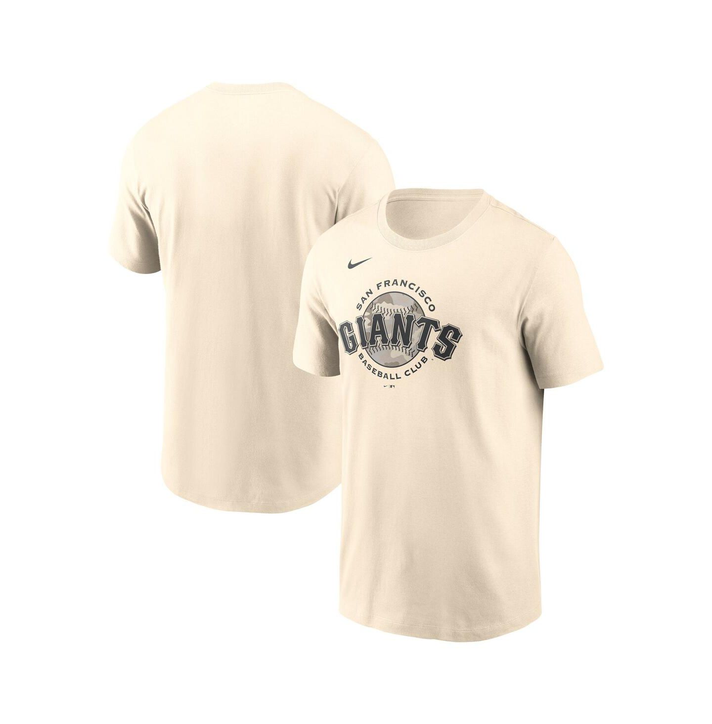 Мужская футболка Nike Cream San Francisco Giants Camo Logo — фото 1