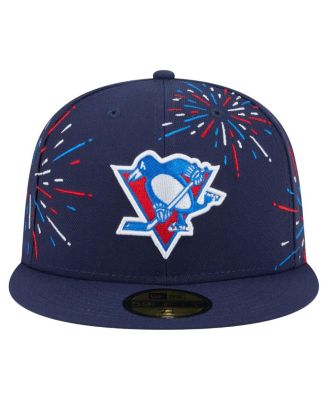 Men's Navy Pittsburgh Penguins Americana Fireworks 59FIFTY Fitted Hat