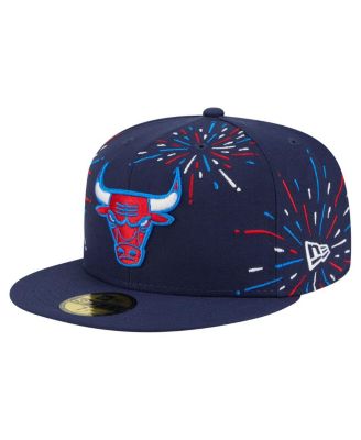 New Era - Men's Navy Chicago Bulls Americana Fireworks 59FIFTY Fitted Hat