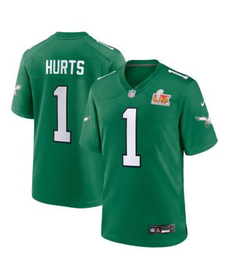 Nike - Men's Jalen Hurts Kelly Green Philadelphia Eagles Super Bowl LIX 2nd Alternate Game Jersey