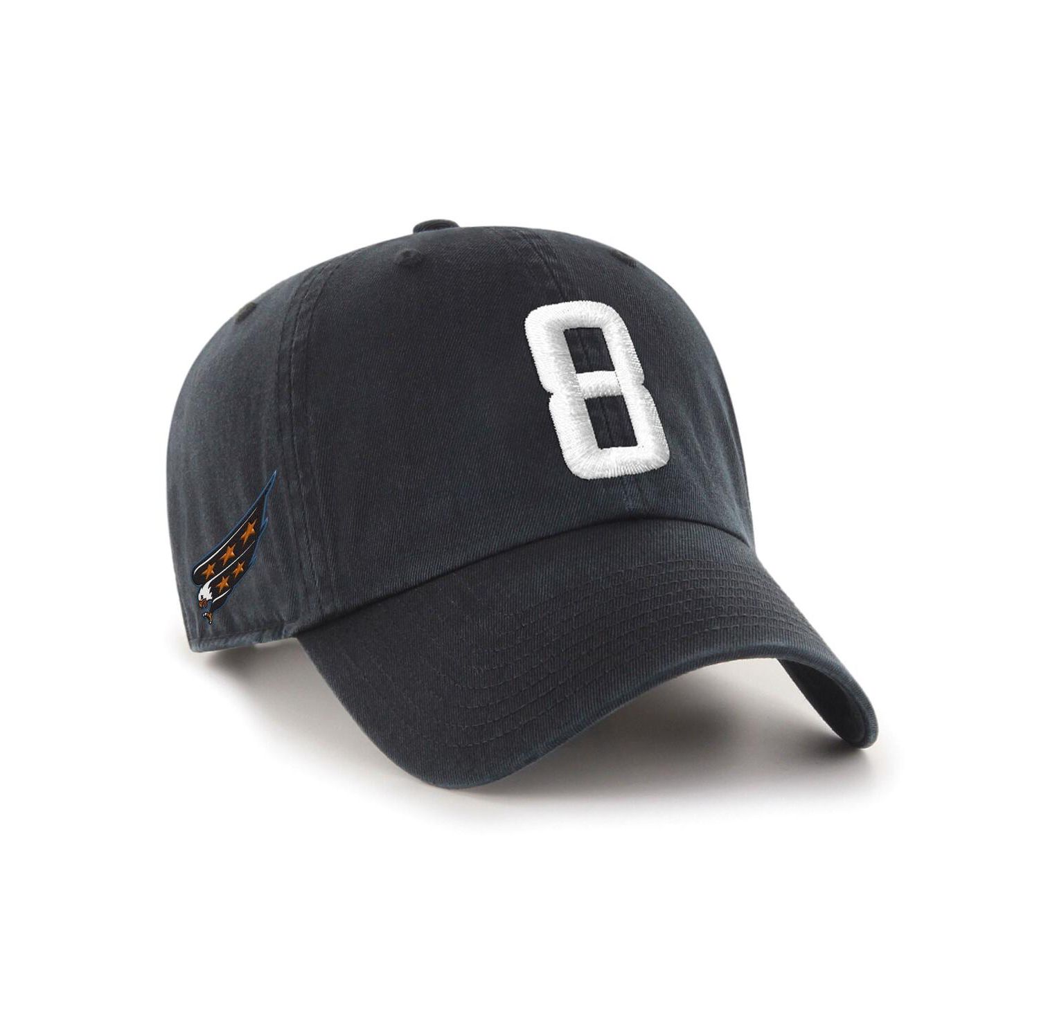 Men's Alexander Ovechkin Black Washington Capitals Clean Up Adjustable Hat