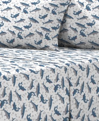 Sharks 3-Pc. Sheet Set, Twin
