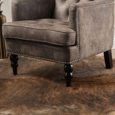 Streamdale Microfiber Club Chair with Nailhead Accents