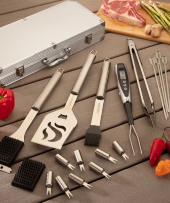 Deluxe Stainless-Steel Grill Set 14-Piece