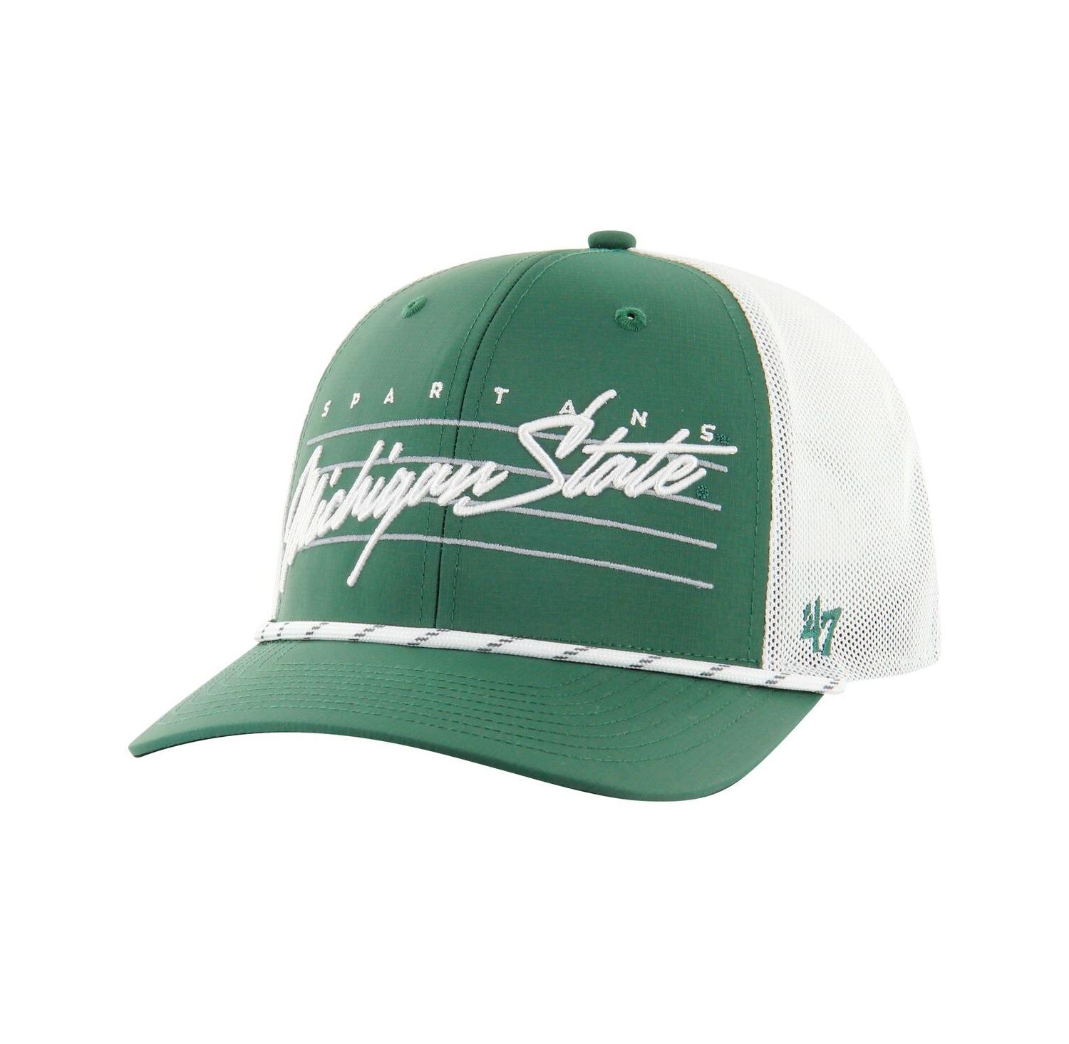 Men's Green Michigan State Spartans Downburst Trucker Adjustable Hat